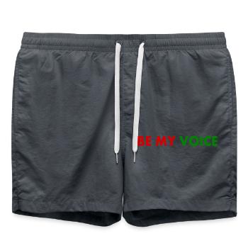 Be my voice iran - Swim Trunks - anthracite - Front - AI Model Male 185 light (185cm)