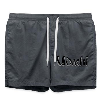 Udachi (удачи) - Good Luck - Swim Trunks - anthracite - Front - AI Model Male 185 light (185cm)
