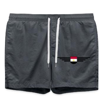 Égypte Cairo Fan Outfit T Shirt Design Mode - Short de bain - charbon - Devant - AI Model Male 185 light (185cm)
