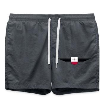 Malta T-Shirt – Für Insel-Fans - Badeshorts - Anthrazit - Vorne - AI Model Male 185 light (185cm)