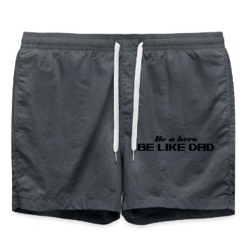 Be a hero - Short de bain - charbon - Devant - AI Model Male 185 light (185cm)