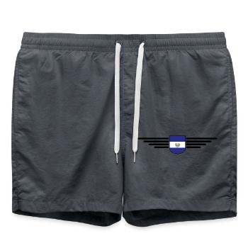 El Salvador T-Shirt Design - Swim Trunks - anthracite - Front - AI Model Male 185 light (185cm)