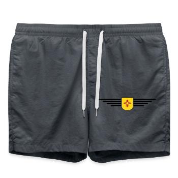 New Mexico Fan T-Shirt – Must-Have für Fans! - Badeshorts - Anthrazit - Vorne - AI Model Male 185 light (185cm)