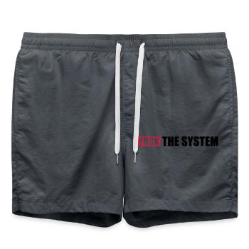 Le soulèvement baise le système - Short de bain - charbon - Devant - AI Model Male 185 light (185cm)
