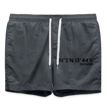 Coordonnées Souvenir de Dresde - Short de bain - charbon - Devant - AI Model Male 185 light (185cm)