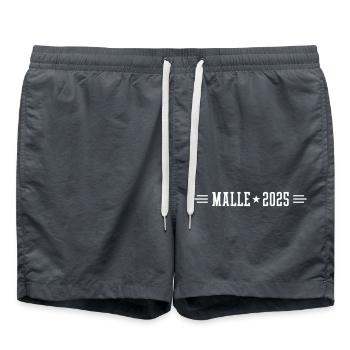 Malle 2025 - Badeshorts - Anthrazit - Vorne - AI Model Male 185 light (185cm)