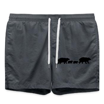 Famille Bébés Ours - Short de bain - charbon - Devant - AI Model Male 185 light (185cm)