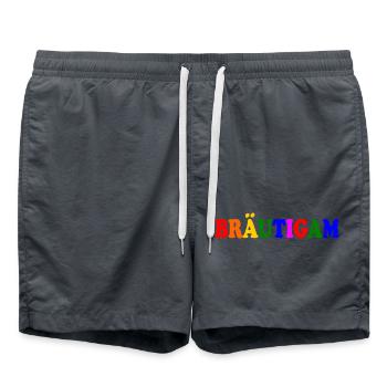 bräutigam - Badeshorts - Anthrazit - Vorne - AI Model Male 185 light (185cm)