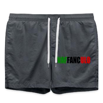 Vaffanculo - Swim Trunks - anthracite - Front - AI Model Male 185 light (185cm)
