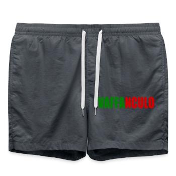 Vaffanculo - Swim Trunks - anthracite - Front - AI Model Male 185 light (185cm)