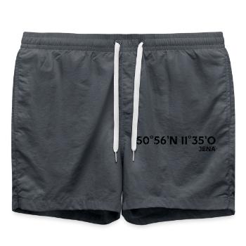 Jena Souvenir Coordinates - Swim Trunks - anthracite - Front - AI Model Male 185 light (185cm)