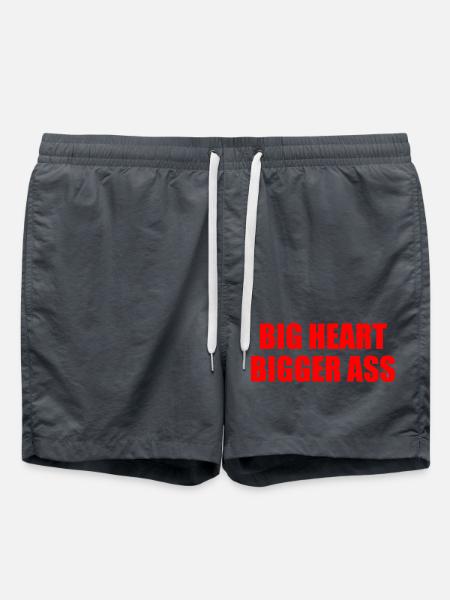 Big heart bigger ass - Swim Trunks - anthracite