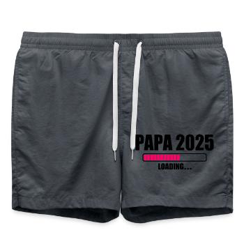 Papa 2025 - Badeshorts - Anthrazit - Vorne - AI Model Male 185 light (185cm)
