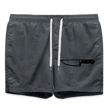 Couteau du chef - Short de bain - charbon - Devant - AI Model Male 185 light (185cm)