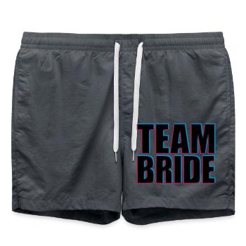Équipe mariée 3D - Short de bain - charbon - Devant - AI Model Male 185 light (185cm)
