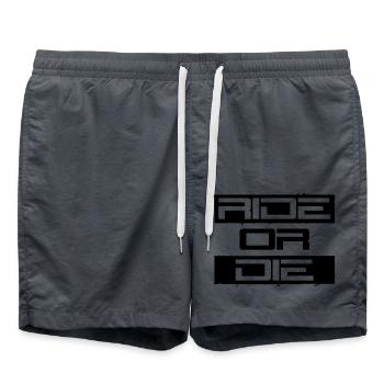 Cool Ride or - Swim Trunks - anthracite - Front - AI Model Male 185 light (185cm)