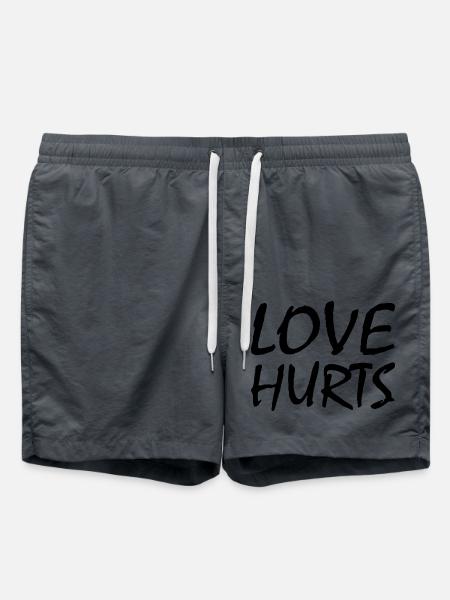 Love hurts - Swim Trunks - anthracite