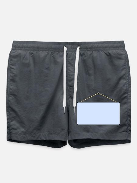 Platte mit Nagel - Badeshorts - Anthrazit