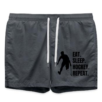 Joueur de hockey sur gazon de hockey sur sol - Short de bain - charbon - Devant - AI Model Male 185 light (185cm)