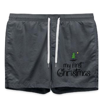 Mon premier Noël - Short de bain - charbon - Devant - AI Model Male 185 light (185cm)