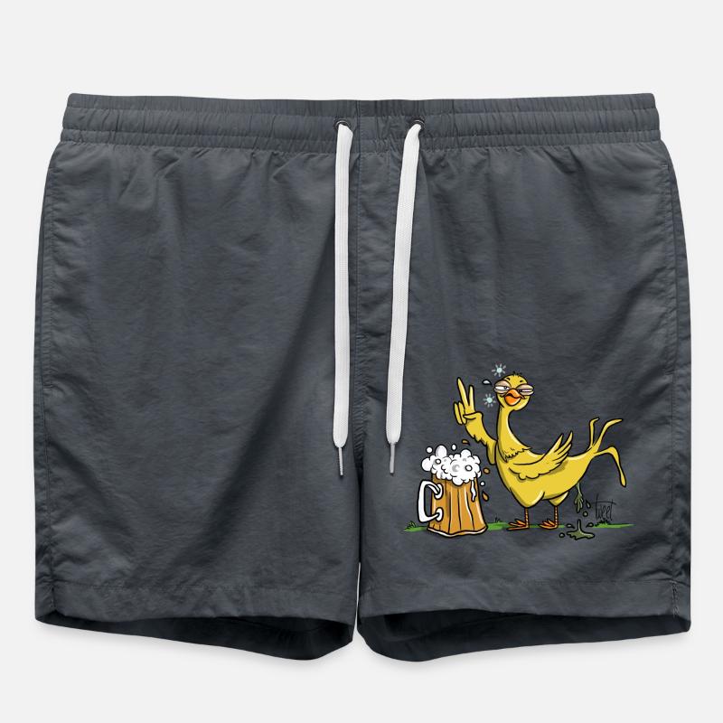 Drunk Bird - Swim Trunks - anthracite
