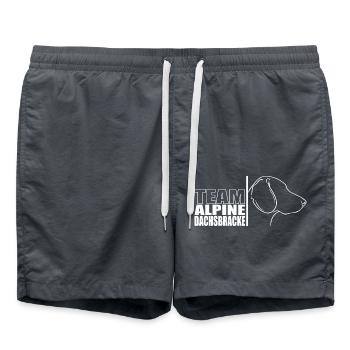 TEAM Alpine Dachsbracke Dogs Hunting Dogs Wilsigns - Swim Trunks - anthracite - Front - AI Model Male 185 light (185cm)