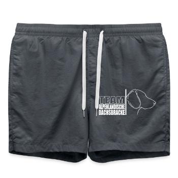 TEAM Alpine Badger Hound Hunting Dogs Wilsigns - Swim Trunks - anthracite - Front - AI Model Male 185 light (185cm)