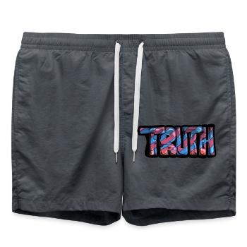 Truth Graff - Swim Trunks - anthracite - Front - AI Model Male 185 light (185cm)