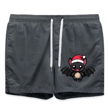 Noël de chauve-souris - Short de bain - charbon - Devant - AI Model Male 185 light (185cm)