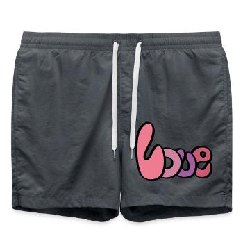 Me My Valentine - Badeshorts - Anthrazit - Vorne - AI Model Male 185 light (185cm)