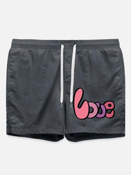 Me My Valentine - Badeshorts - Anthrazit
