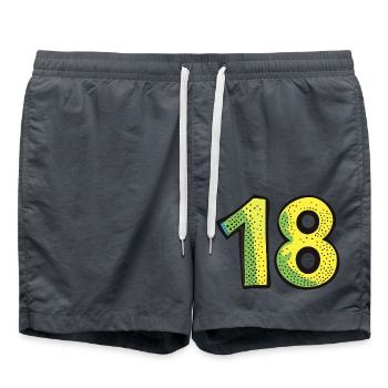 18 Nombre Coloré - Short de bain - charbon - Devant - AI Model Male 185 light (185cm)