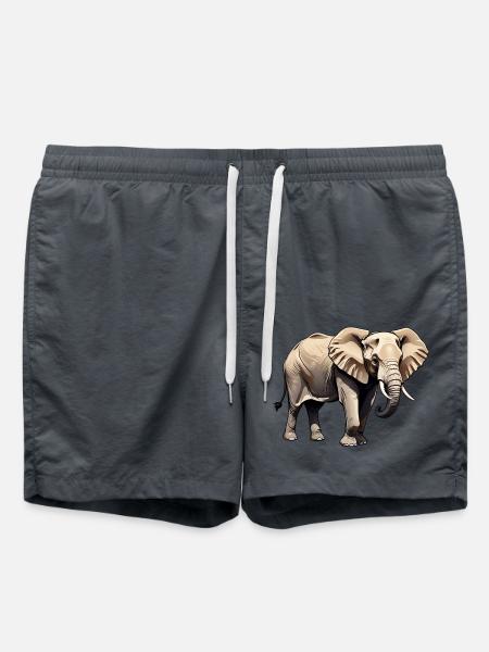 Elefant - Tier Design - Badeshorts - Anthrazit