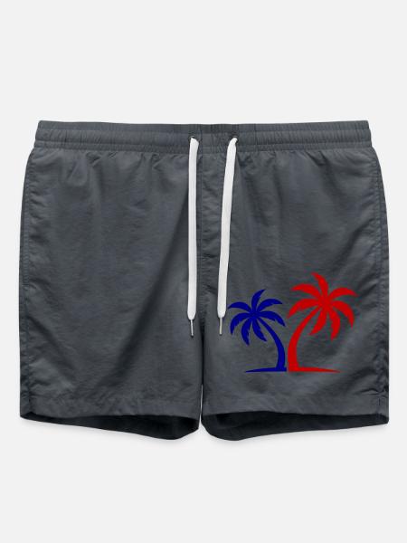 Palm Tree Symbol Island - Swim Trunks - anthracite