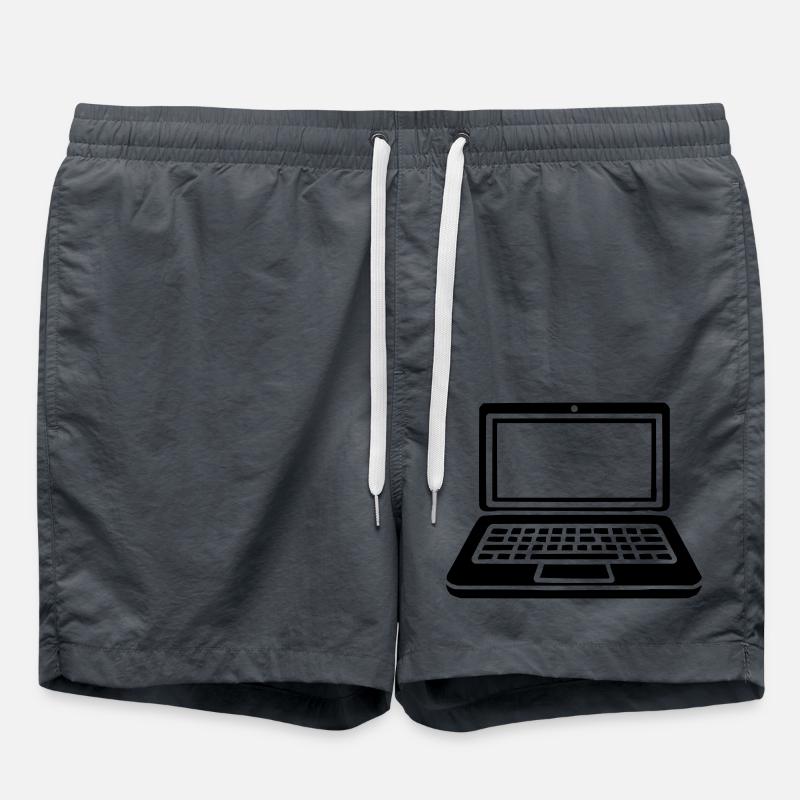 laptop - Swim Trunks - anthracite