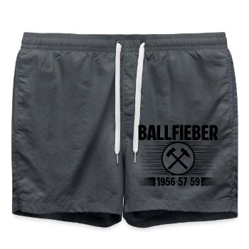 Erzgebirge Ballfieber - Badeshorts - Anthrazit - Vorne - AI Model Male 185 light (185cm)
