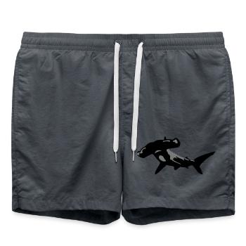 hammerhai - Swim Trunks - anthracite - Front - AI Model Male 185 light (185cm)
