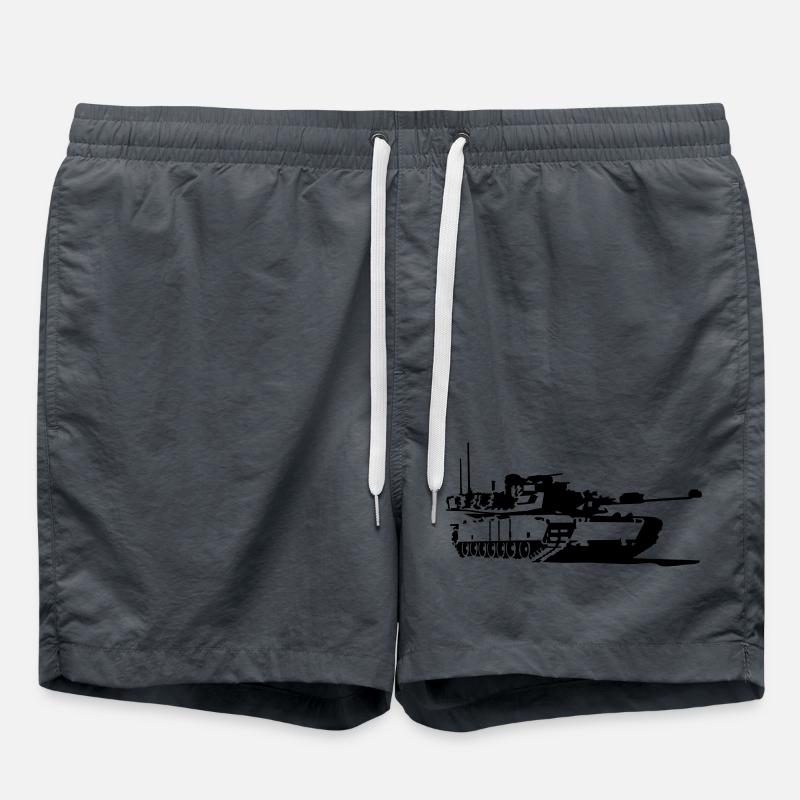Panzer M1 Abrams - Badeshorts - Anthrazit