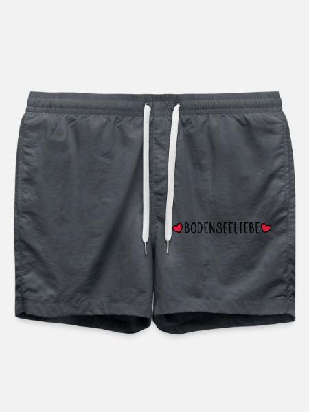 Lake Constance love - Swim Trunks - anthracite
