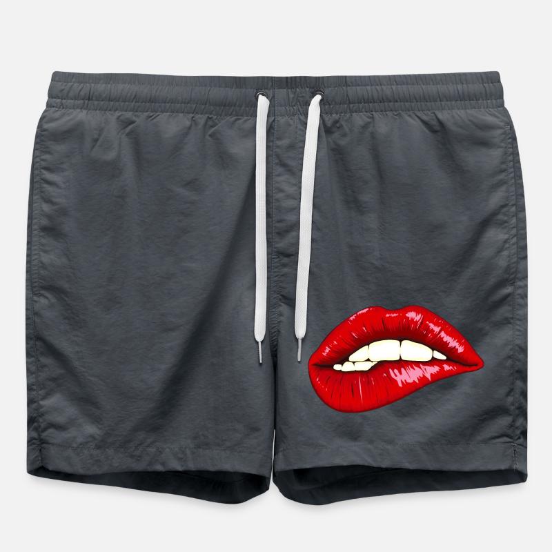 Expressive lips with shine - Swim Trunks - anthracite