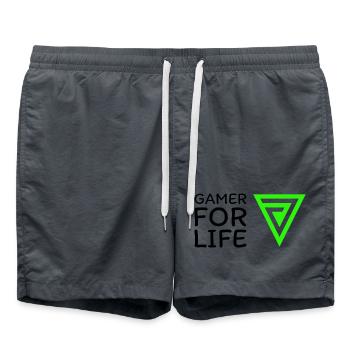 Sweatshirt vestes T-shirt blousons de gym - Short de bain - charbon - Devant - AI Model Male 185 light (185cm)