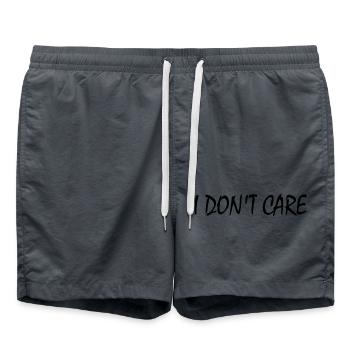 I dont care - Swim Trunks - anthracite - Front - AI Model Male 185 light (185cm)