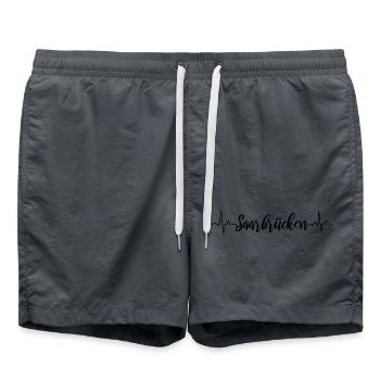 ECG Sarrebruck - Short de bain - charbon - Devant - AI Model Male 185 light (185cm)
