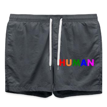 Human - Short de bain - charbon - Devant - AI Model Male 185 light (185cm)