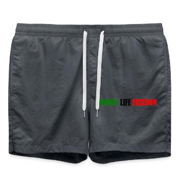 Women life freedom - Short de bain - charbon - Devant - AI Model Male 185 light (185cm)