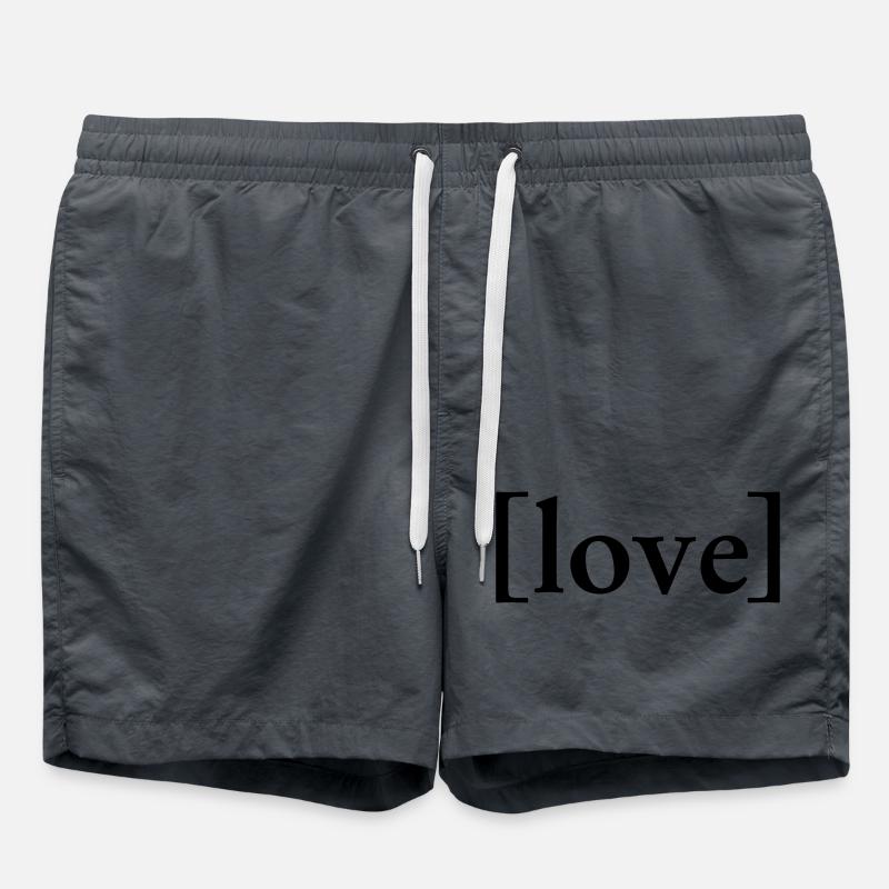 Love - Swim Trunks - anthracite