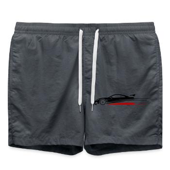 Car Racing Car Turbo - Swim Trunks - anthracite - Front - AI Model Male 185 light (185cm)