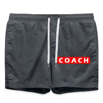 COACH - Swim Trunks - anthracite - Front - AI Model Male 185 light (185cm)