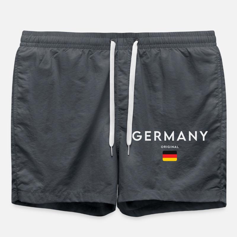 Flag of Germany, German pride - Swim Trunks - anthracite