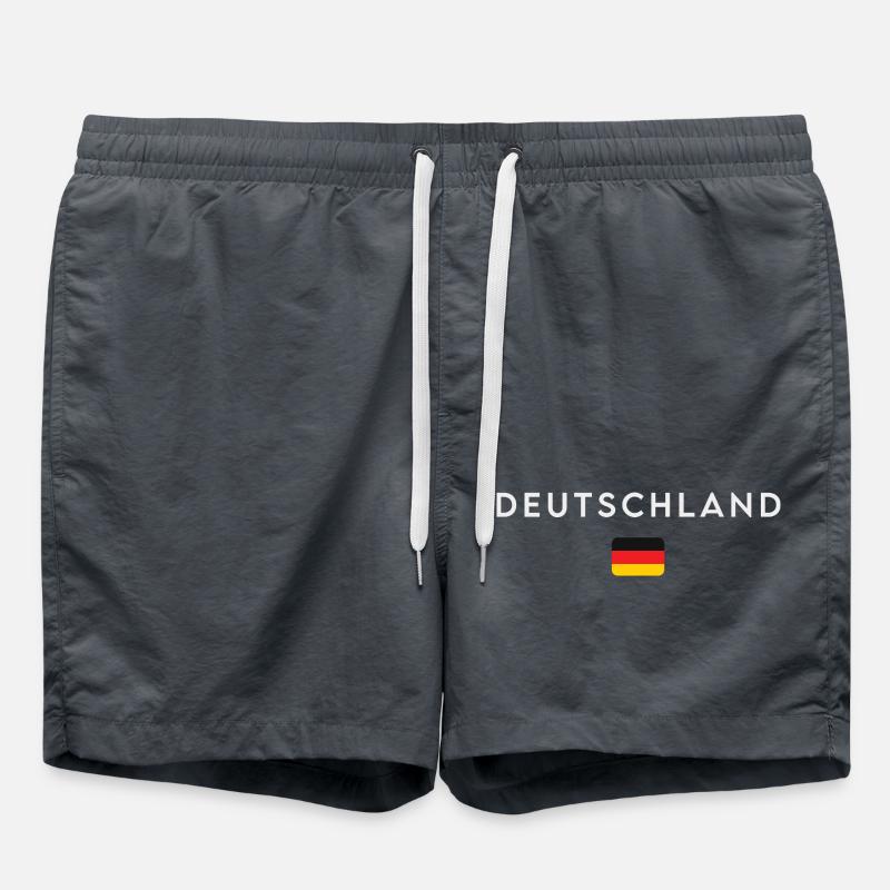 Drapeau de l’Allemagne, fierté allemande - Short de bain - charbon